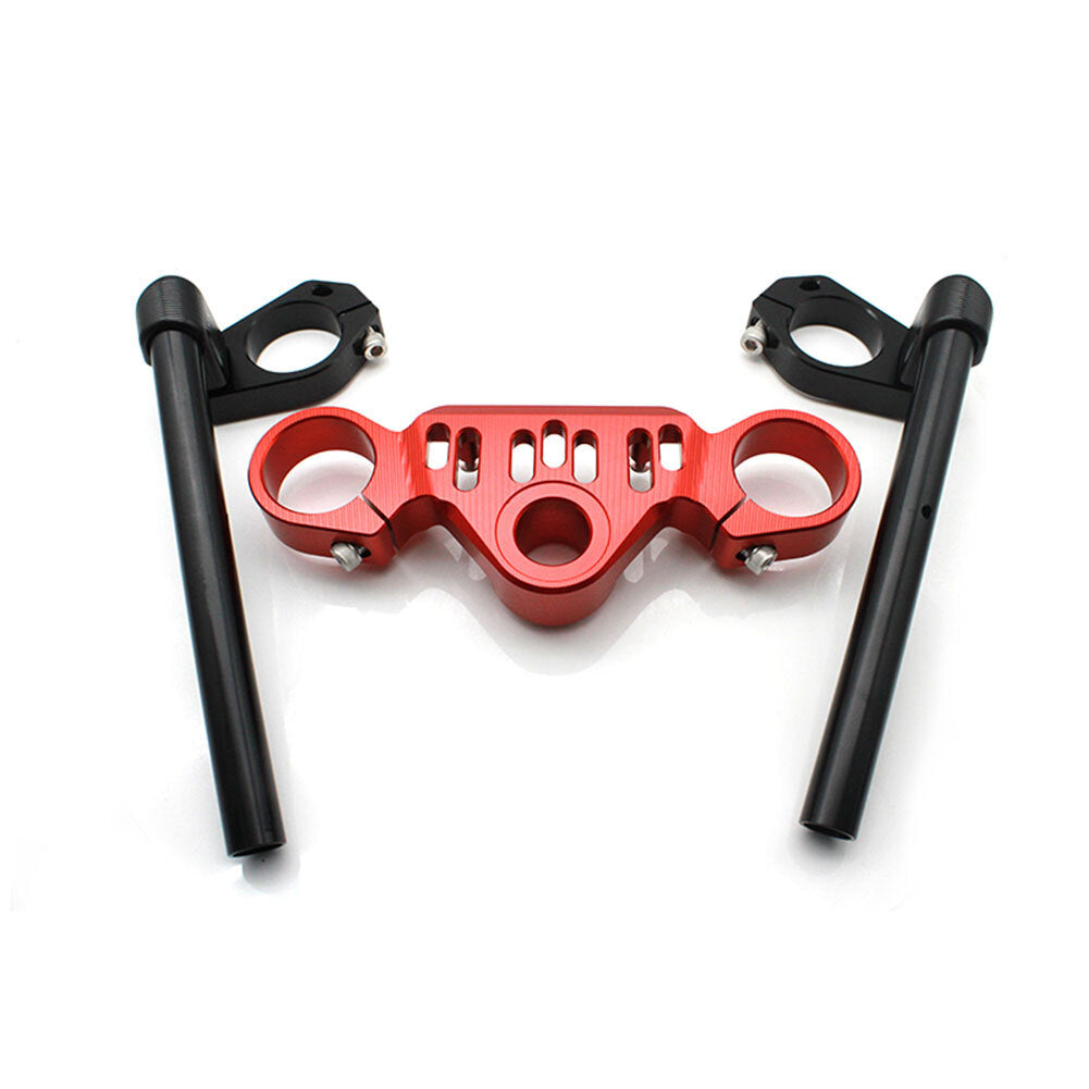 Motorcycle Clip-Ons Handlebar Handle Bar Clip Ons For CF-MOTO 450SR 2023+ Red Q