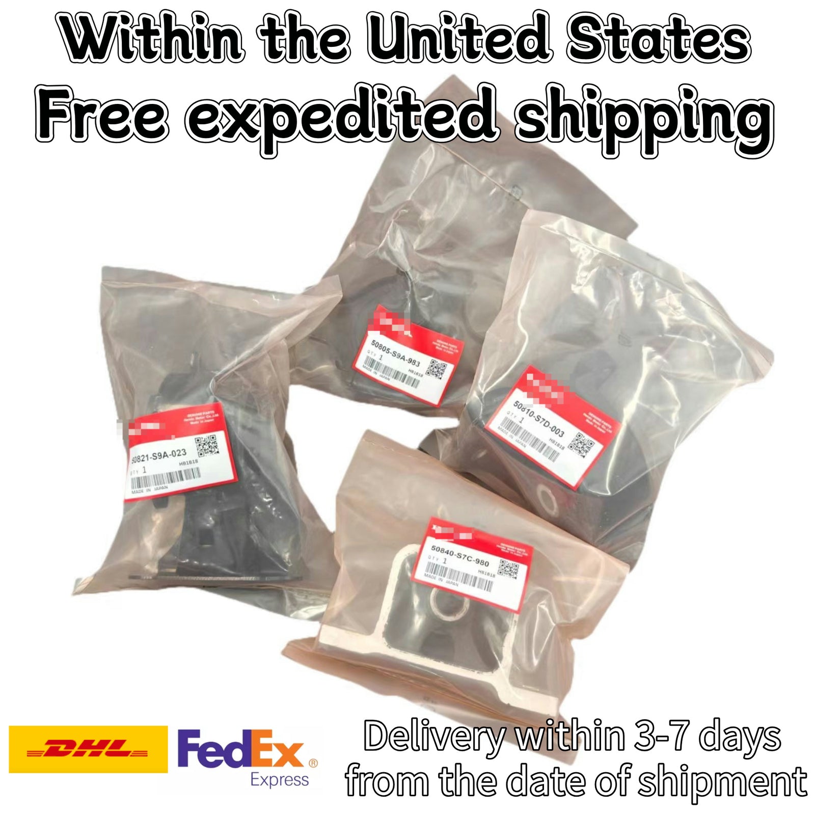 NEW OEM 4PCS Engine Motor Trans Mount For 2002-2006 for Honda CR-V 2.4L Automatic
