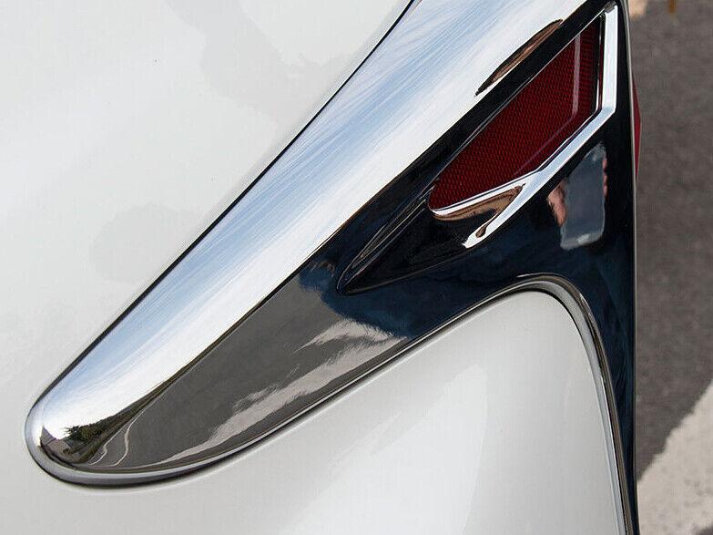 for Lexus NX200t 300 300h 2015-2021 Chrome Rear Tail Light Lamp Cover Trim 4pcs