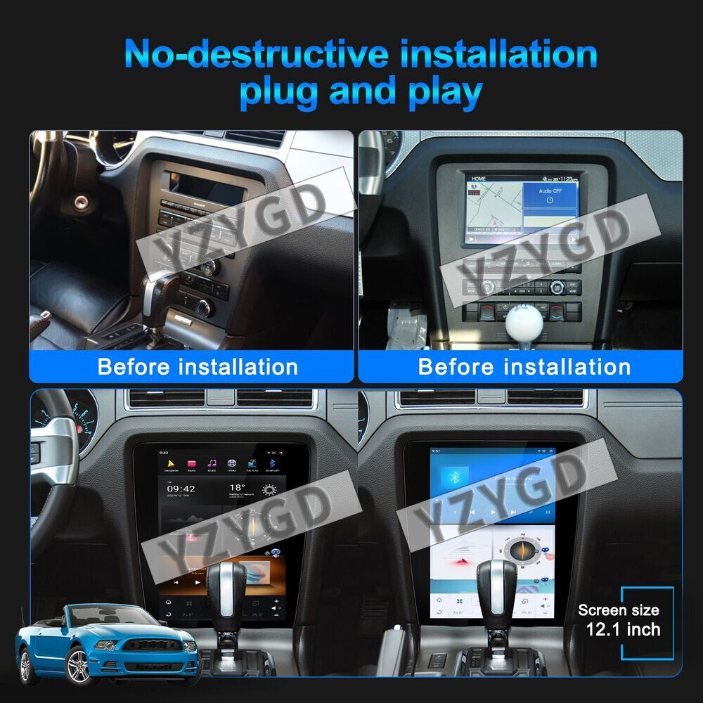 for Ford for Mustang 2010 -2014 Android CarPlay Car Radio Stereo Receiver Screen