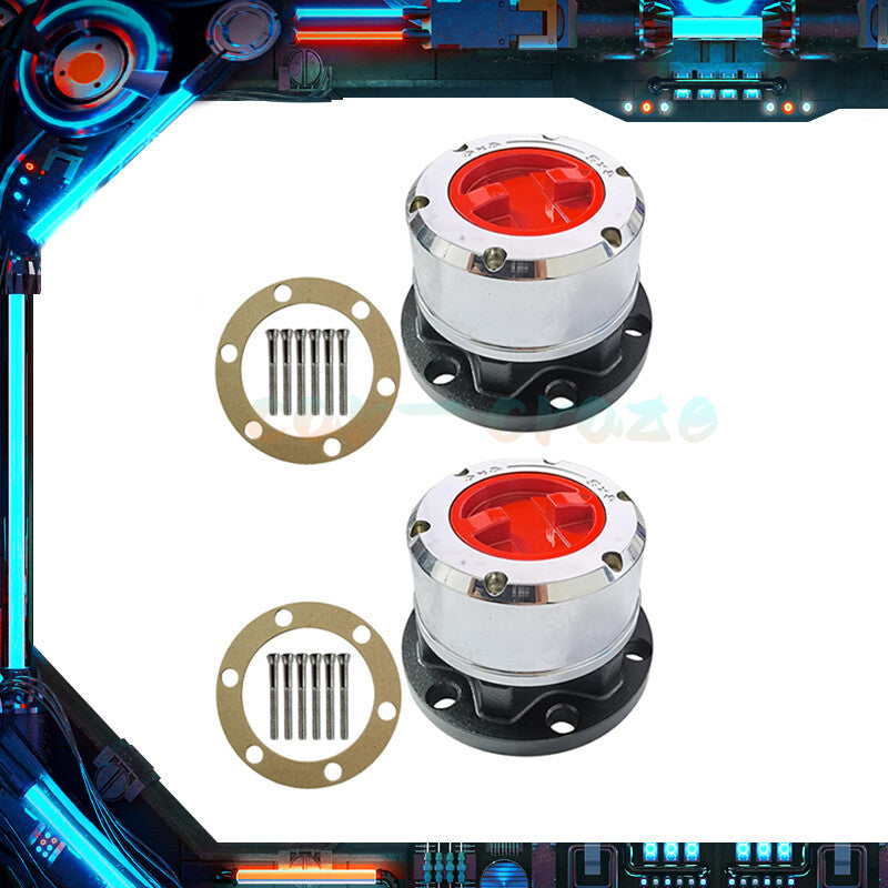2x Locking Hubs Fits for Nissan Pick Up Patrol 1990 + 31 Spline Axles IFS Q