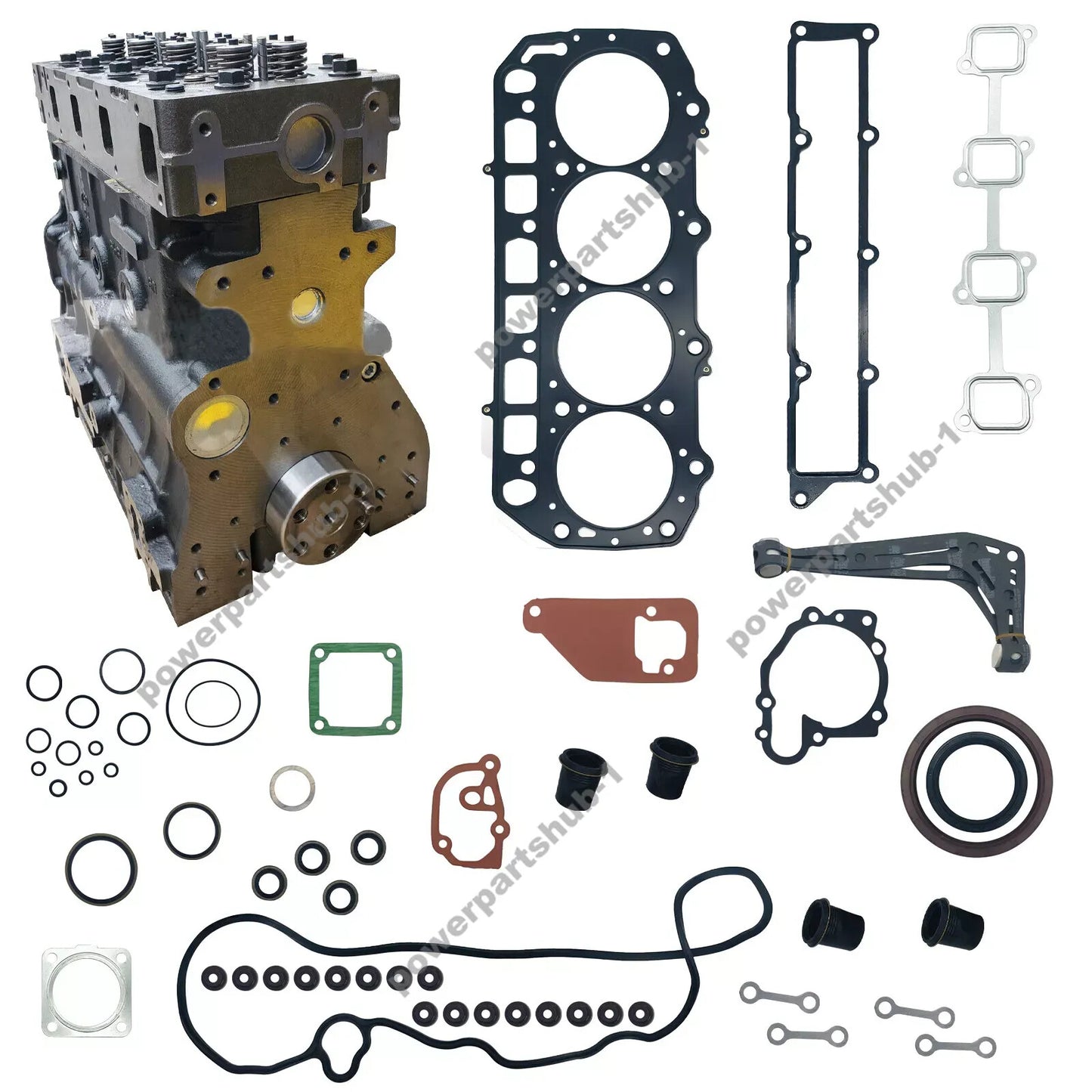 Cylinder Block AssemblyGasket for Yanmar 4TNV98 4TNV98-YTBL 4TNV98T Engine