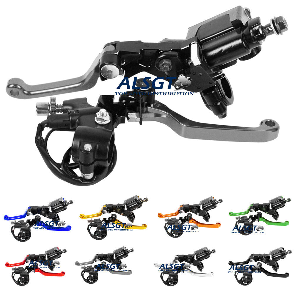 for Honda CRF250X CRF230F SL230 Red Brake Master Cylinder Reservoir Levers 7/8