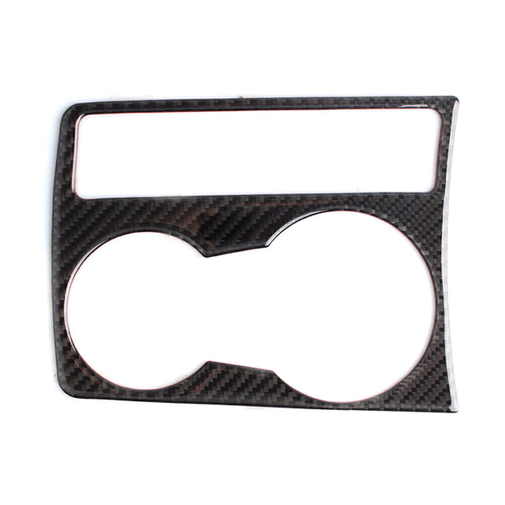 Interior Cup Holder Panel Frame Cover Trim for Audi A4 B8 A5 09-16 Carbon Fiber
