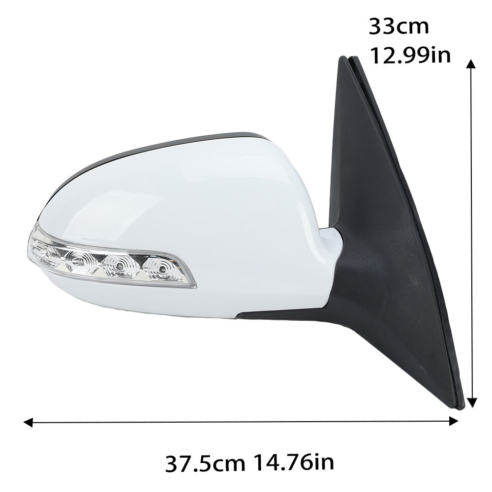 F¨¹r for Hyundai I30 FD 2007-2012 Spiegelglas Au?enspiegel Mit Heizung Rechts Wei?