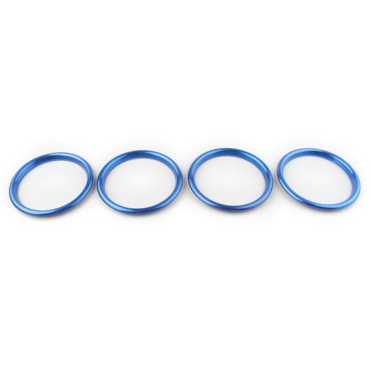 for Audi A3/S3 Q2L 2012-2019 18 Blue 4x Air Outlet Frame O-Ring Decoration Cover
