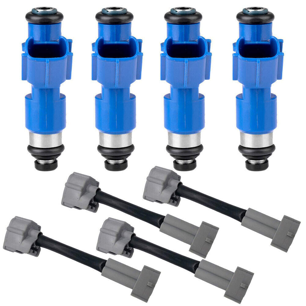 4-Piece 410cc Fuel Injector with Adapter for Honda for Acura for RDX 16450RWCA01- n