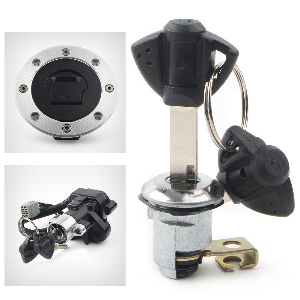 for Suzuki VStrom1000/DL1000 2002-2009 1x Ignition Switch Fuel Gas Cap Lock Set Q
