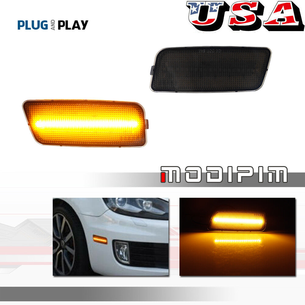 LED amber front marker signal light suitable for 2010-14 MK6 for Golf /GTI- v