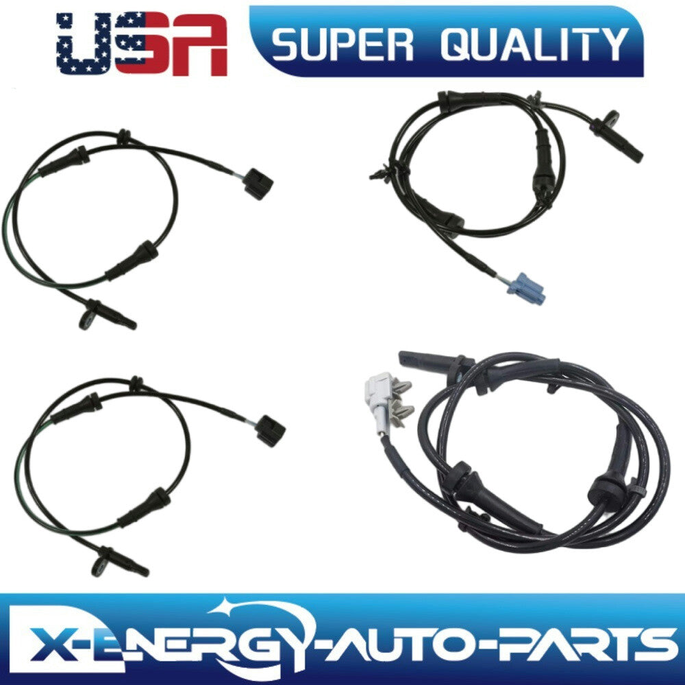 4 ABS Wheel Speed Sensor Front Rear Right  Left Fit for Nissan Murano 2009-2012 AWD