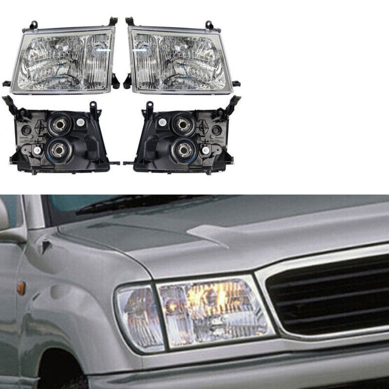 for Toyota for LAND CRUISER 100 Headlights Head lamp Set Left + Right Halogen 98-05