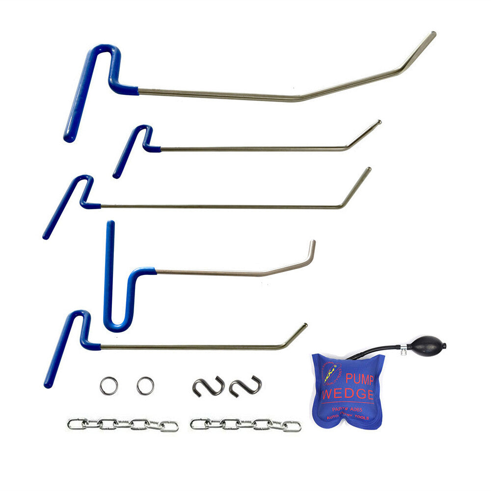 automotive hook rods for paintless dent removal, remove hail from doors v