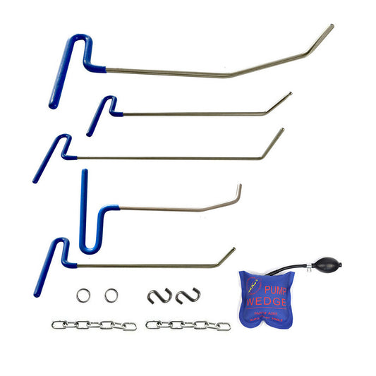 automotive hook rods for paintless dent removal, remove hail from doors v