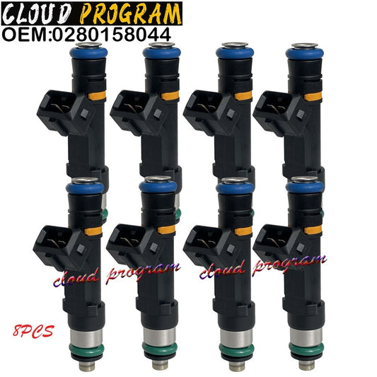 Set of 8 NEW Fuel Injectors For Bosch E-250 Excursion F-350 V8 v
