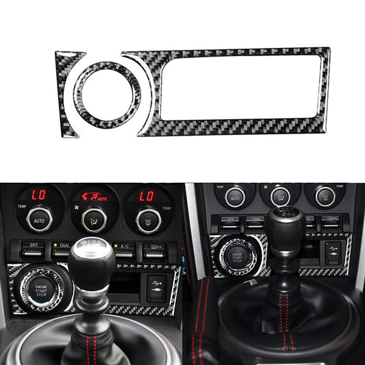 Carbon Fiber Dimming light Switch Frame Cover Trim For Hilux 2015-2021 v