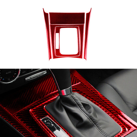 Carbon Fiber Gear Shift Panel Trim Cover Sticker for Honda CR-V CRV 2007-2011 v