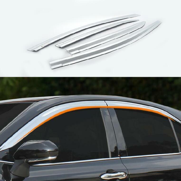 for Toyota for Camry 2012-2017 Chrome Window Visor Rain Guard Vent Sun Shade Trim 4x