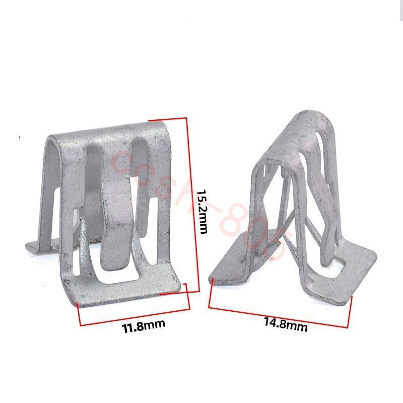 10 Pcs Car Console Dash Dashboard Trim Metal Retainer Clips For Car Universal
