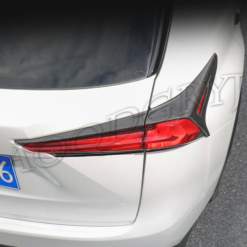 Real Carbon Fiber Taillight Moulding Covers Trim for LEXUS NX300 NX300H 18-2021