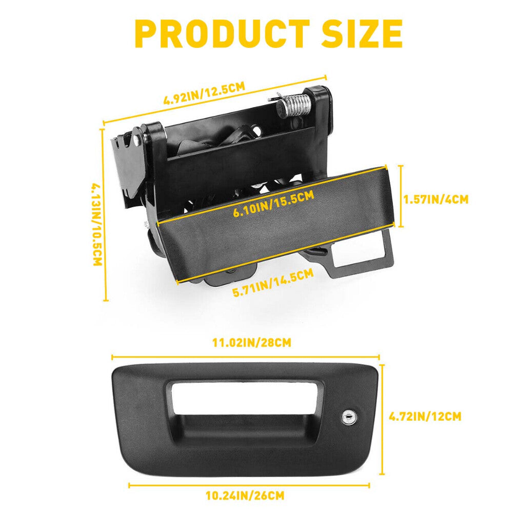 New tailgate handle with bezel and lock kit for 2007-2013 for Chevrolet Silverado for GMC for Sierra