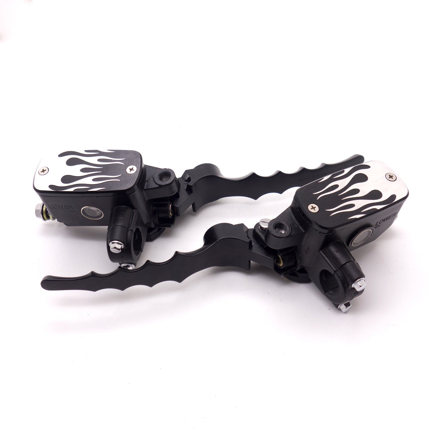7/8 Black Flame Control Reservoir Brake Clutch Levers for Kawasaki for Honda for Yamaha Q