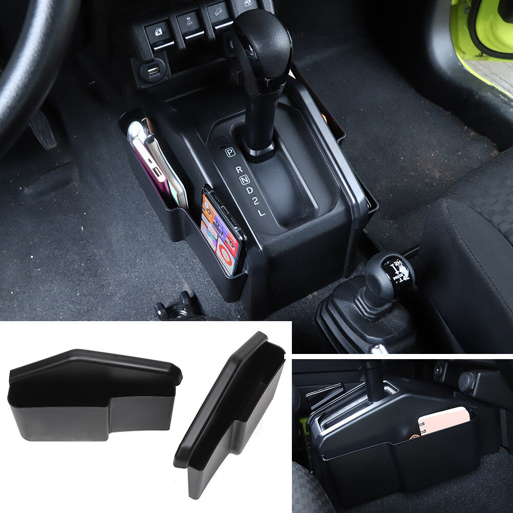 2¡ÁGear Shift Side Storage Box Tray Organizer for Suzuki for Jimny 2019+ Accessories
