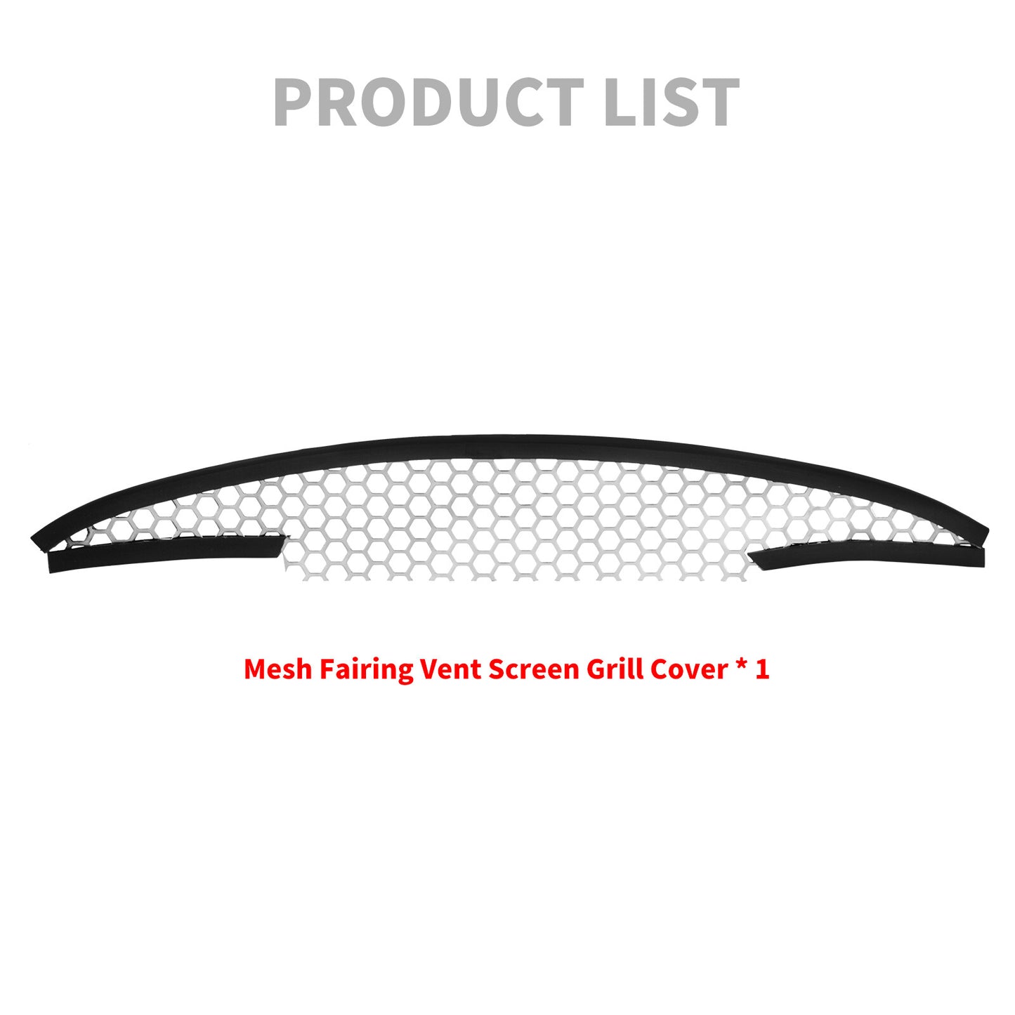 Chrome Mesh Fairing Vent Screen Top Grill For Touring for Harley Road Glide 15-2024