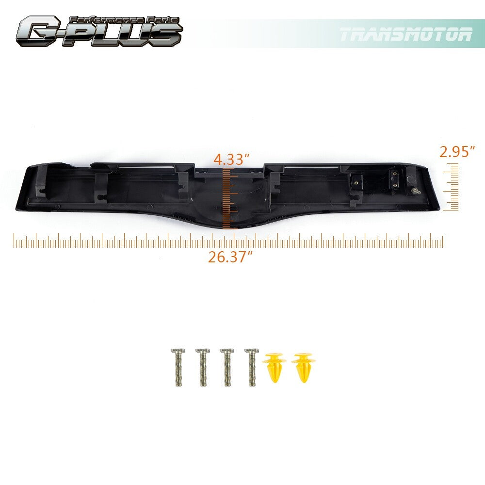 Fits 2004 - 2009 for Prius Liftgate Tailgate Handle Sleek Black Exterior - v