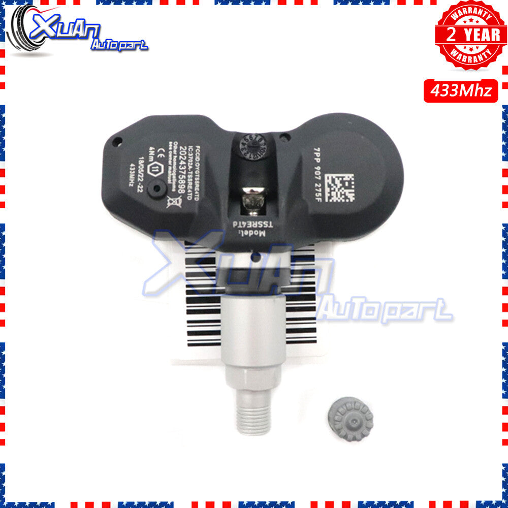 TPMS tire pressure sensor 7pp907275f suitable for Audi A4, A6, for A8 , Q7, R8, for VW , and 433MHz. v