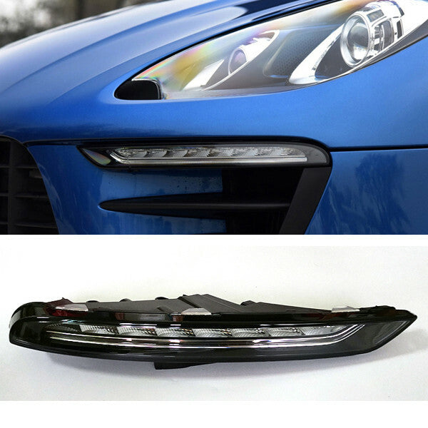 2x clear Switchback LED Daytime Running Light Signal For 12-17 Macan v