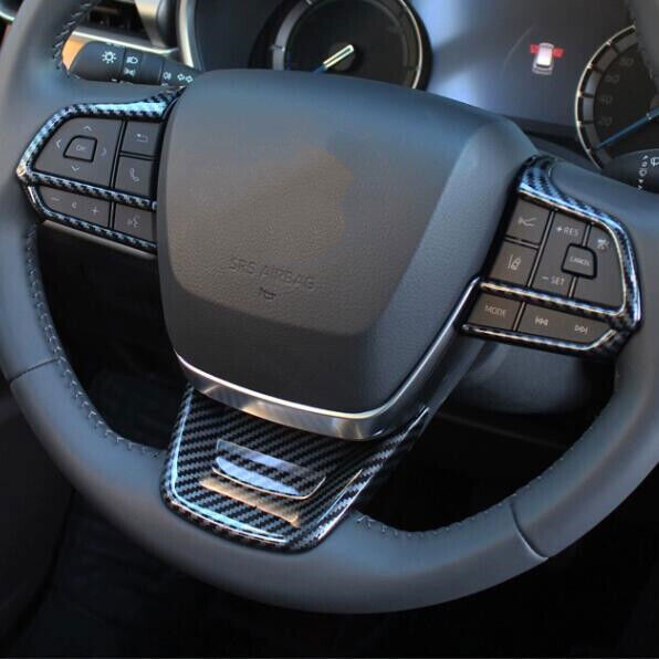 ABS Carbon internal Steering Wheel Trim 3pcs For Grand Highlander 2024 B n