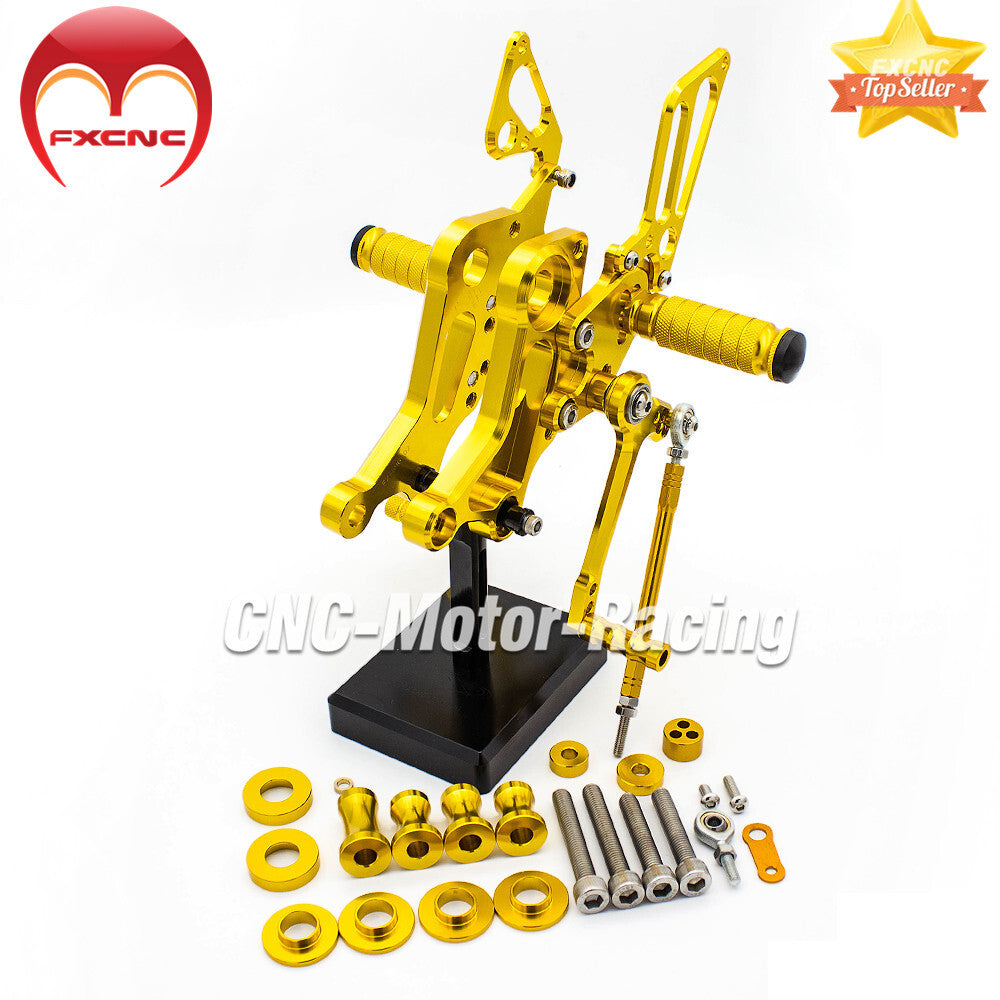 Adjustable CNC rear gear feet for Ducati Monster 796 2010-2014 Gold