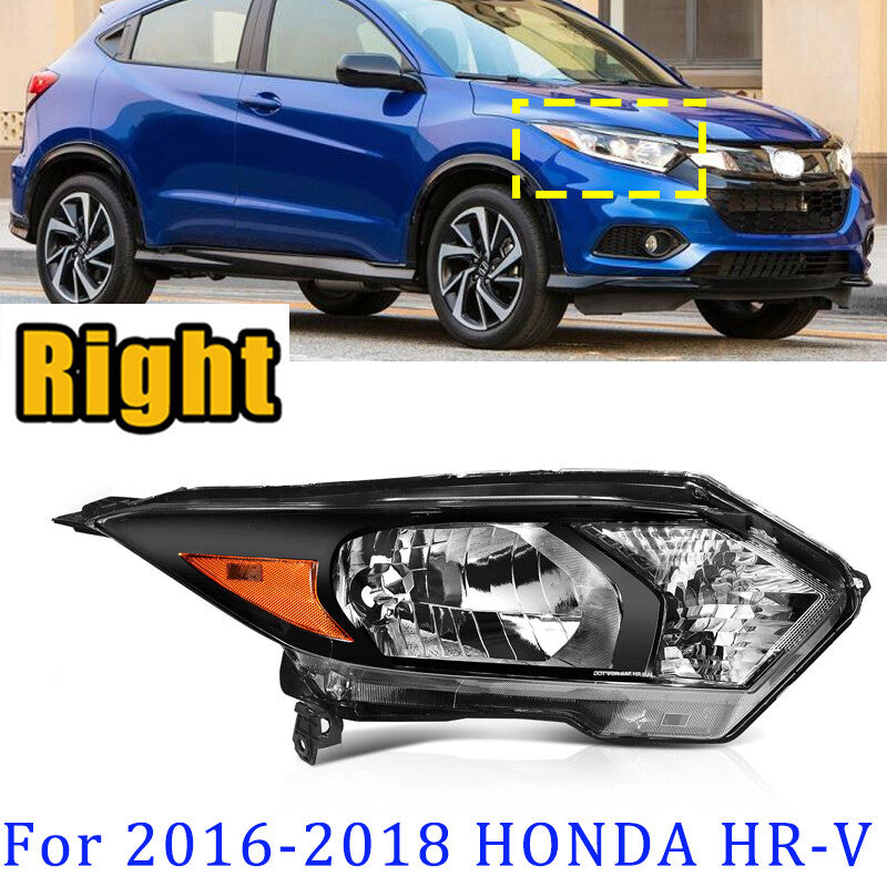 1 Pcs Headlight Assembly For 2016-2018 for HONDA HR-V Black Housing Right New