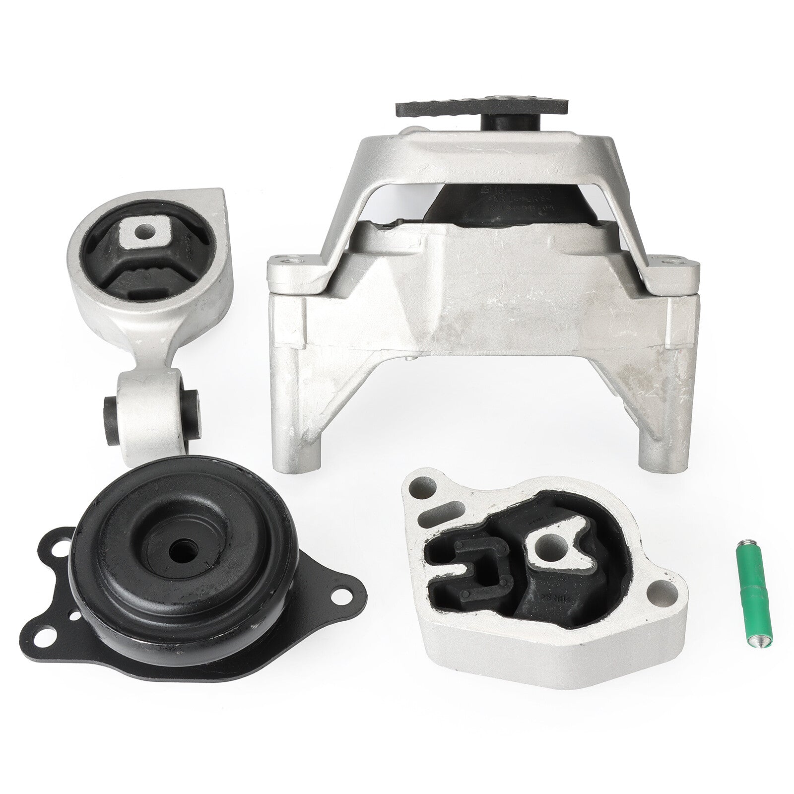 4-piece engine side mounting kit for Nissan Altima 2.5L 2007-2012 engine motor brackets.