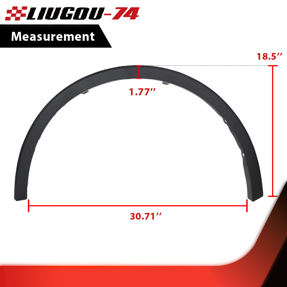 Suitable for 2018, 2019, 2021, and 2022 for Toyota C-HR driver's side front wheel opening molding. Q