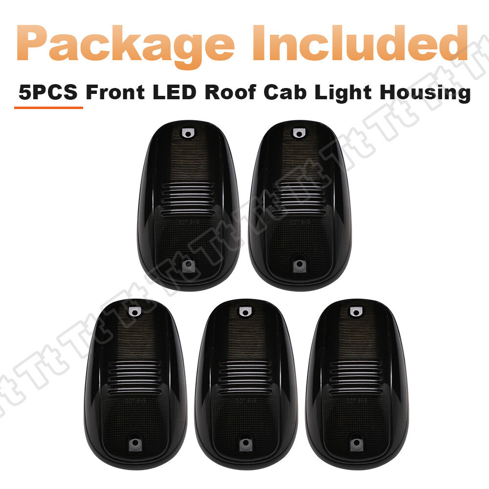 Cab roof marking driving light housing smoked for 03-18 for Dodge for Ram 1500 2500 3500- v