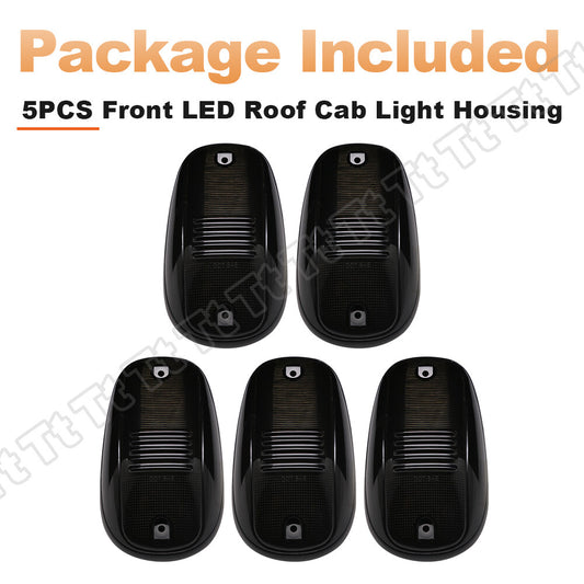 Cab roof marking driving light housing smoked for 03-18 for Dodge for Ram 1500 2500 3500- v