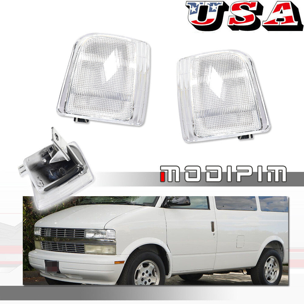 Suitable for Astro corner lights 1995-2005 driver and passenger side facing transparent lens- v