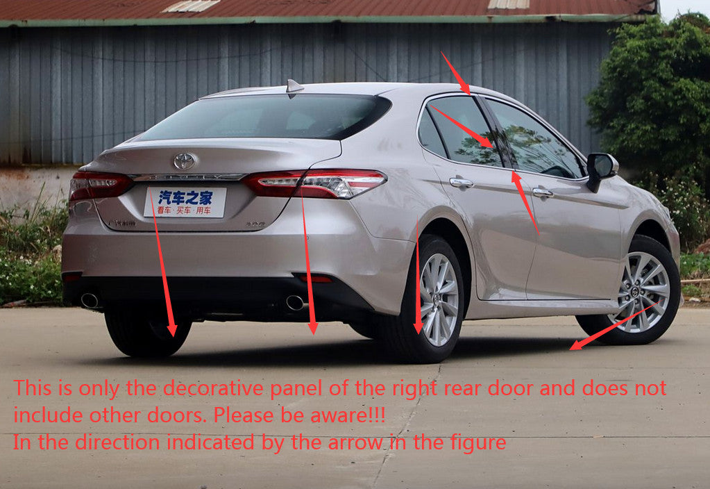 for Toyota for Camry 2018-2024 Rear Right Door Window Frame Molding 75761-06200