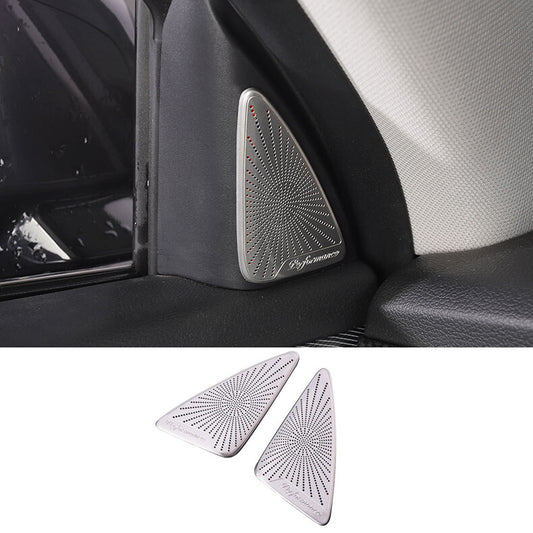 for Hyundai Palisade 2020-22 Silver Front Door Speaker A-Pillar frame Cover Trim