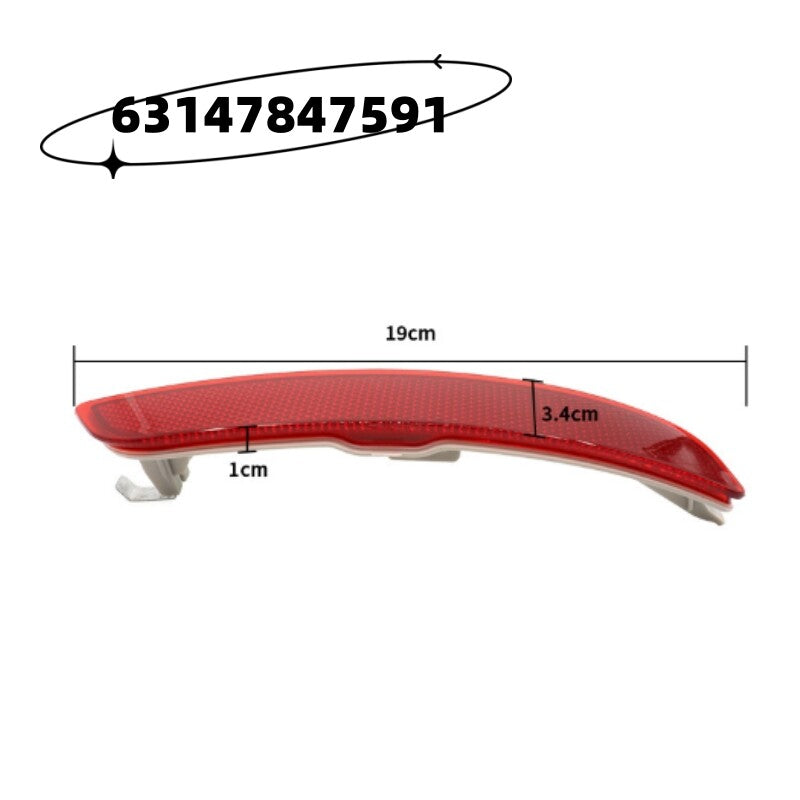 Rear bumper reflectors for F15 and X5, left and right, new 2013-2016 models, red. n