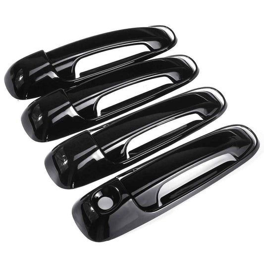 Fit for Dodge for Ram 1500 02-08 and for Ram 2500 3500 03-09 Gloss Black Door Handle Covers