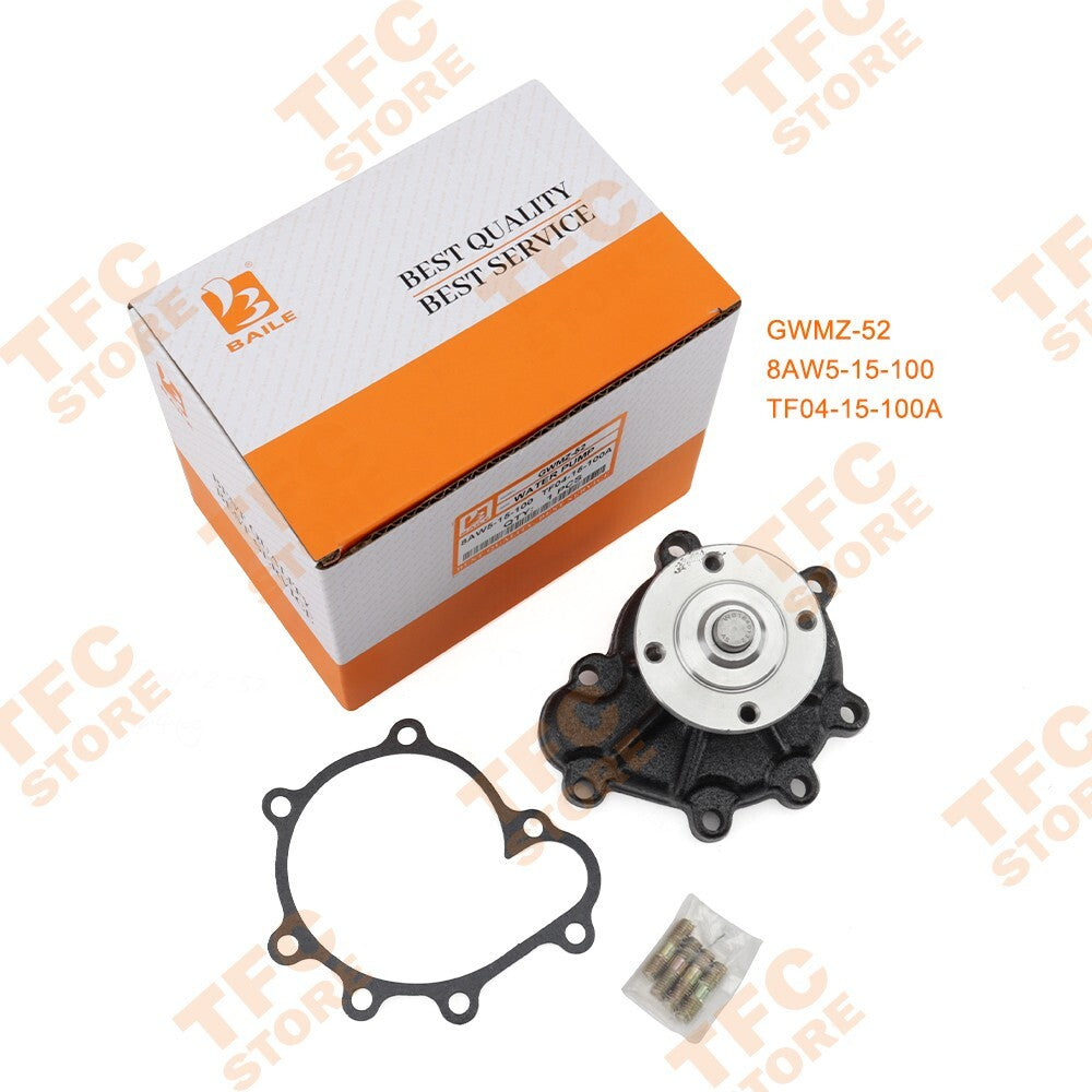 New Water Pump for Mazda HA 8K XA GWMZ-52 8AW5-15-100 TF04-15-100A Forklift
