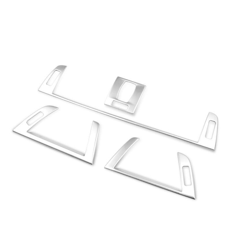 Middle Console Air Outlet Vent Trim for BMW 3 4 Series GT 2013-2019 Silver Steel