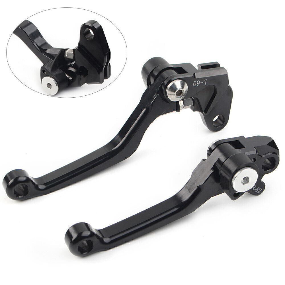 for SUZUKI RM125 RM250 RM85 RM 85/125/250 Pivot Brake Clutch Levers Aluminum BLK