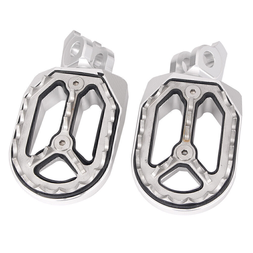 Silver Racing Footpegs for Suzuki RMZ250 RMZ450 2010 2011 2012 2013 2014 2015 Q