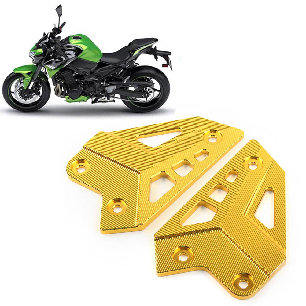 Gold Footrest Rear Heel Plates Guard Protector for KAWASAKI Z900 2017-2023 2021