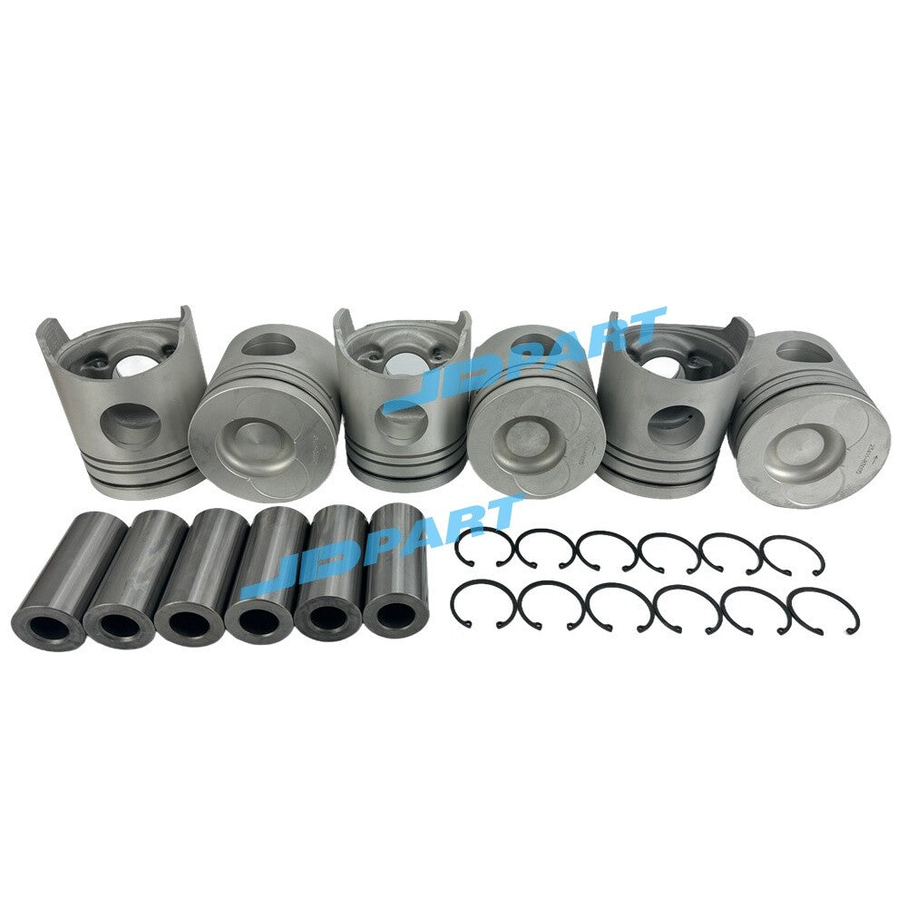 6-piece 6D22 piston kit 23411-83005 for excavator engine parts -