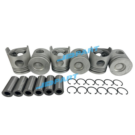6-piece 6D22 piston kit 23411-83005 for excavator engine parts -