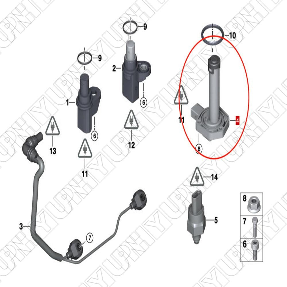 Oil Level Sensor New for BMW 1 3 5 6 7 Series X1 X3 for X5 X6 Z4 E88 E90 12617607910